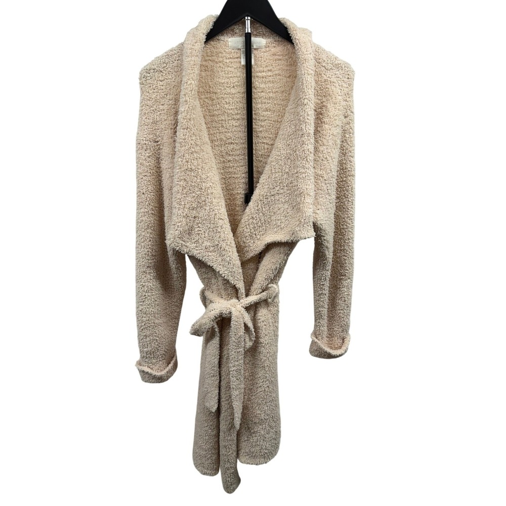 Arlotta Studio Women's Medium‎ Cream Luxurious Plush Textured Knit Robe